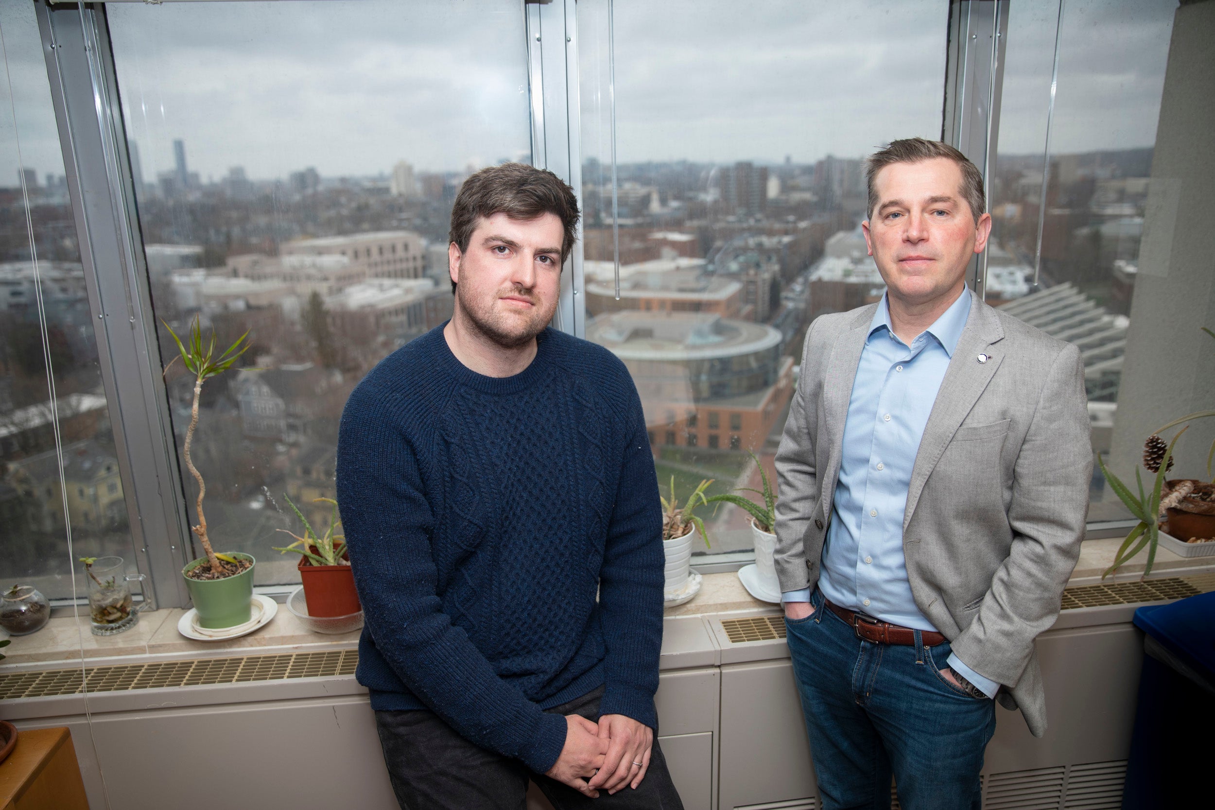 Lead author Daniel Coppersmith (left) and co-author Professor Matthew Nock.