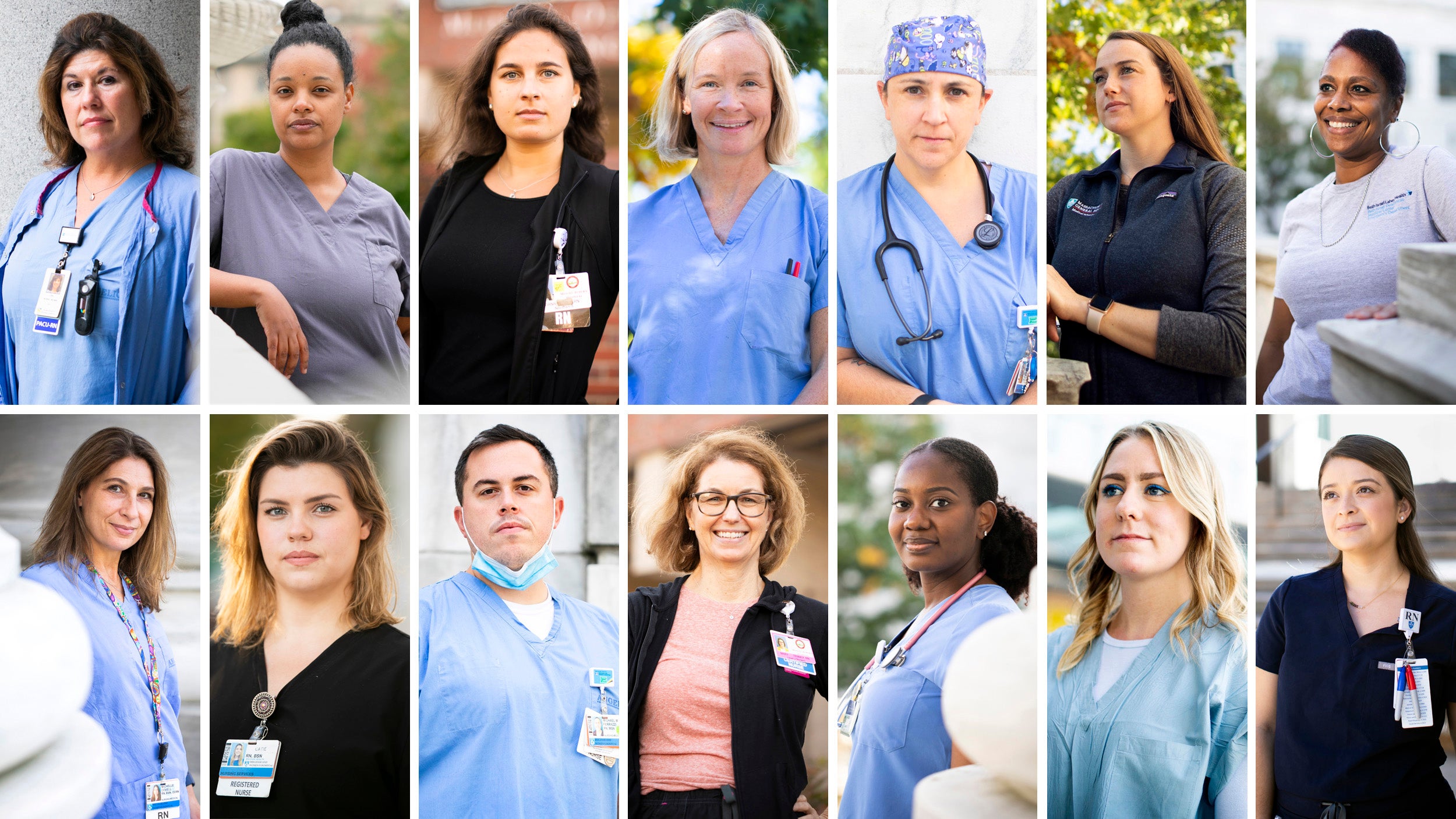 14 nurses from Harvard-affiliated hospitals.