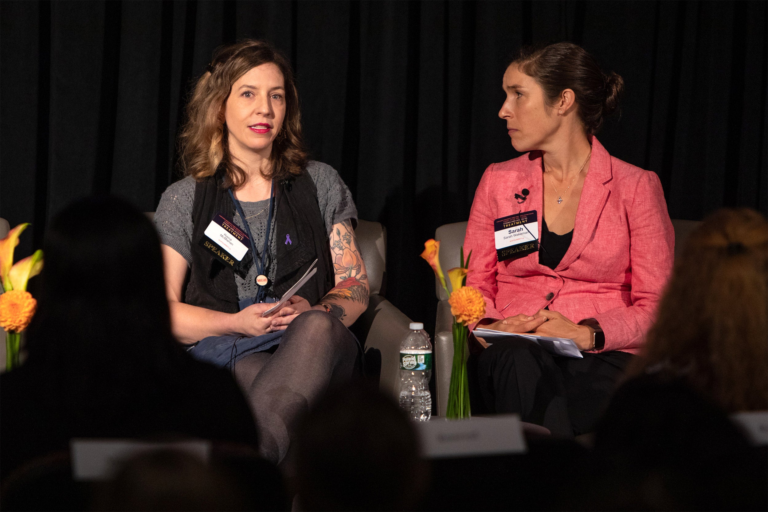 Raina McMahan and Dr. Sarah Wakeman at the confernce